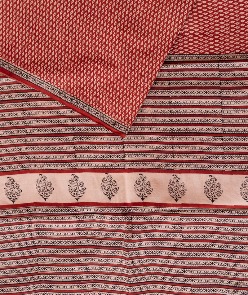 Bagru Handblock Printed Cotton saree