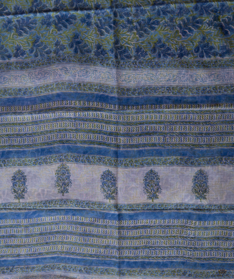 Sanganeer kota Handblock Printed Saree