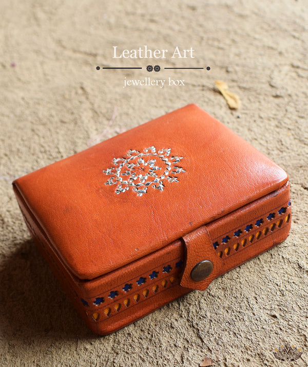 Leather Art Jewellery Box