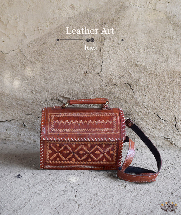 Leather Art Bag
