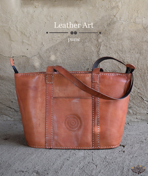 Leather Art Purse