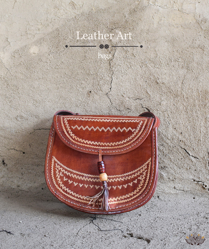 Leather Art Bag