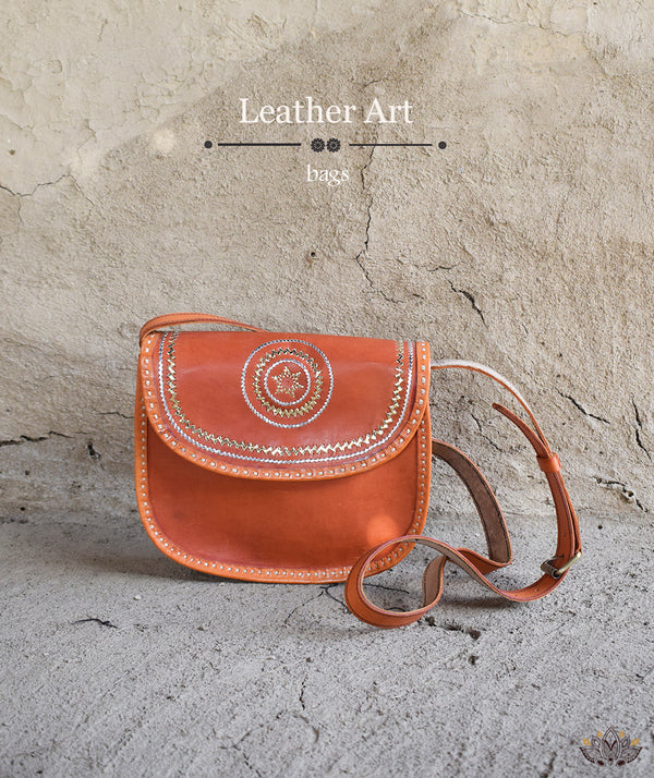 Leather Art Bag