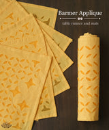 Barmer Applique Table Runner and Mats