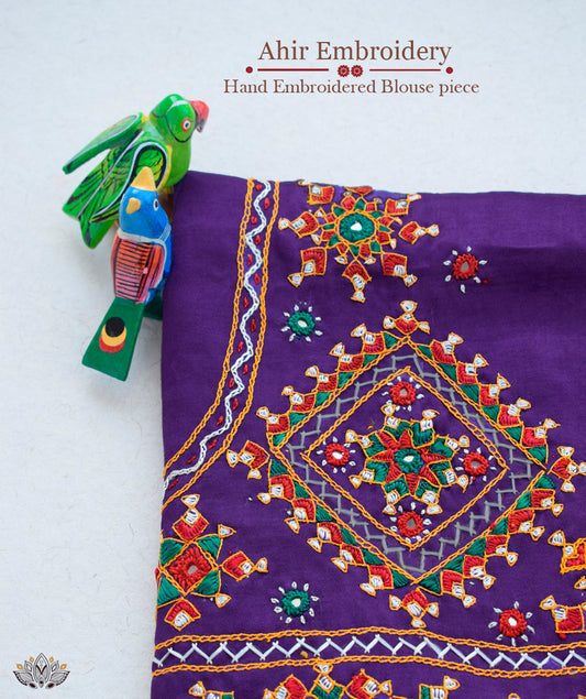 Ahir embroidery Blouse piece