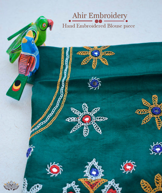 Ahir embroidery Blouse piece