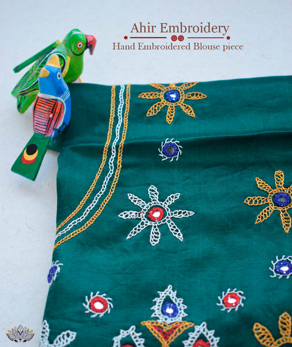 Ahir embroidery Blouse piece