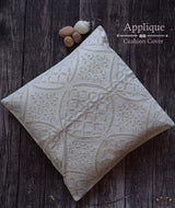 APPLIQUE CUSHION COVER (16*16 IN)