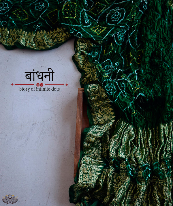 Bandhani  Gajji Silk Dupatta