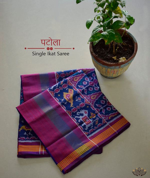 Semi Double Ikat Patola Sarees