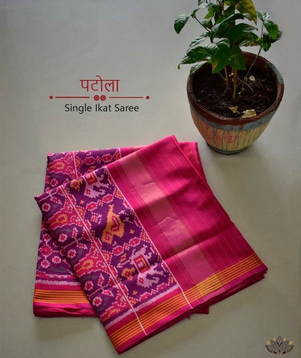 Semi Double Ikat Patola Sarees
