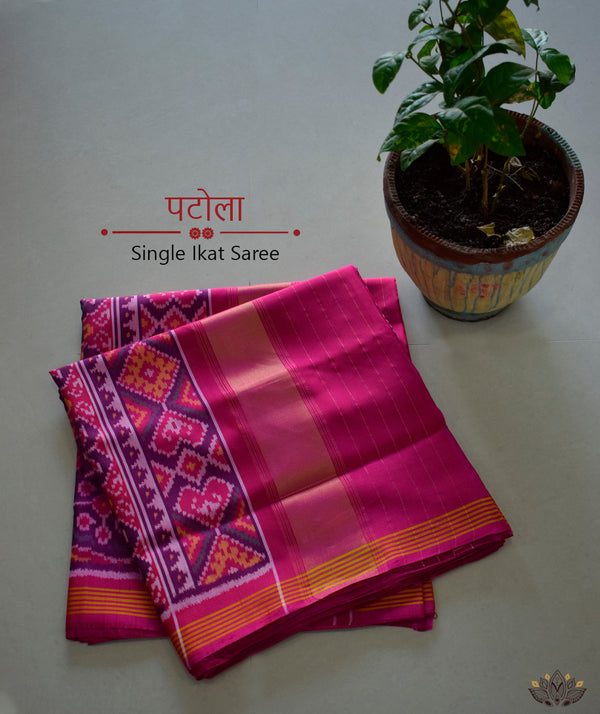 Semi Double Ikat Patola Sarees