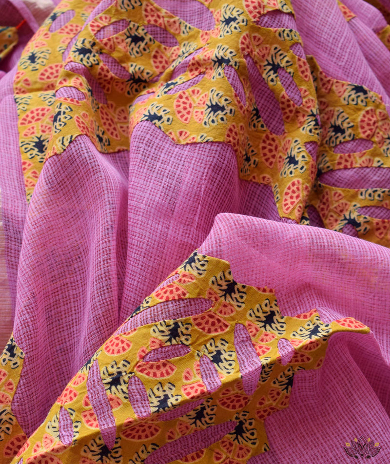 Applique HandStiched Kota Saree