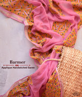 Applique HandStiched Kota Saree