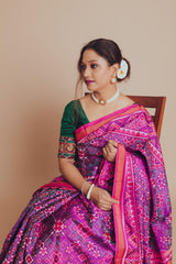 Patola Semi Double Ikat Sarees