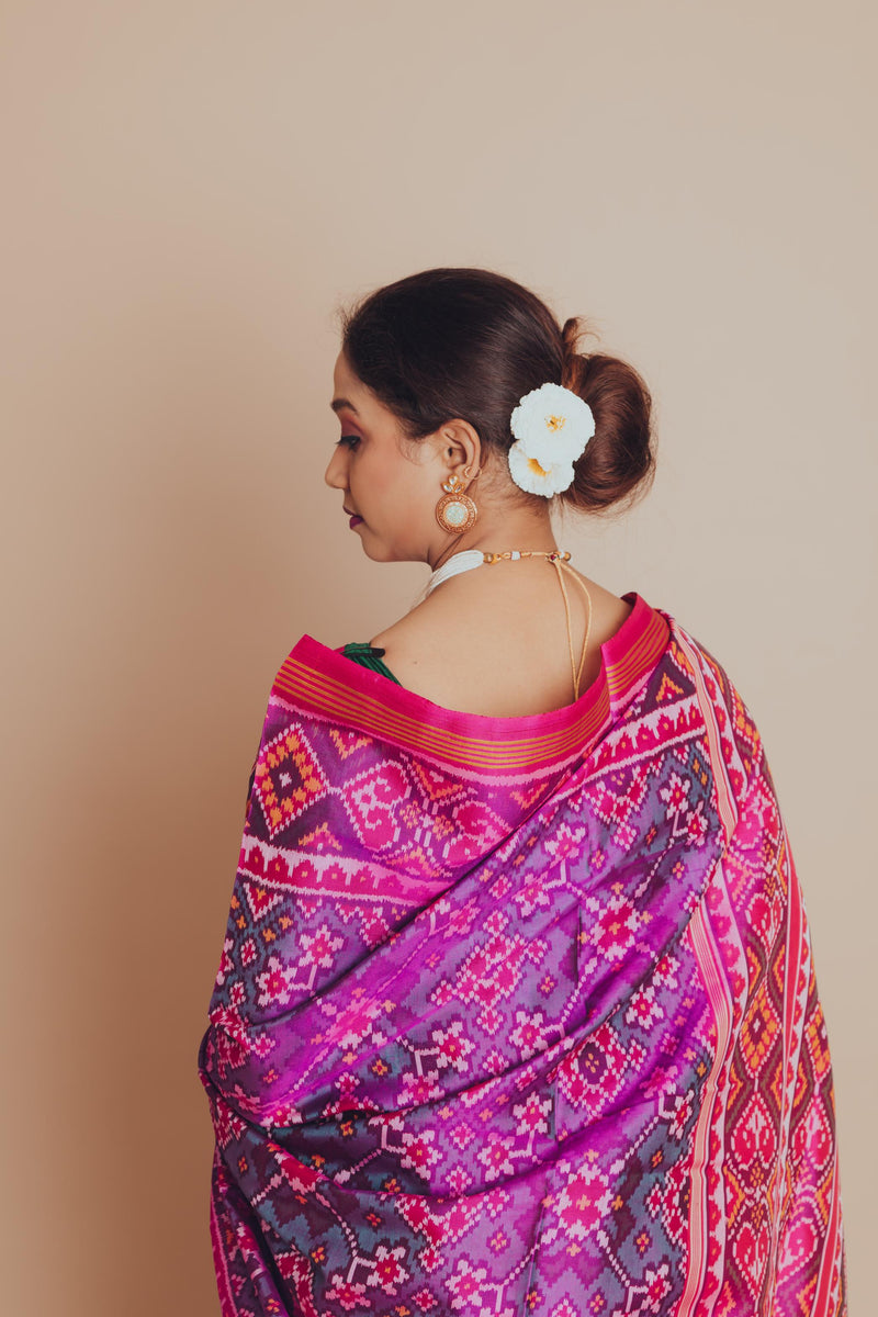 Patola Semi Double Ikat Sarees