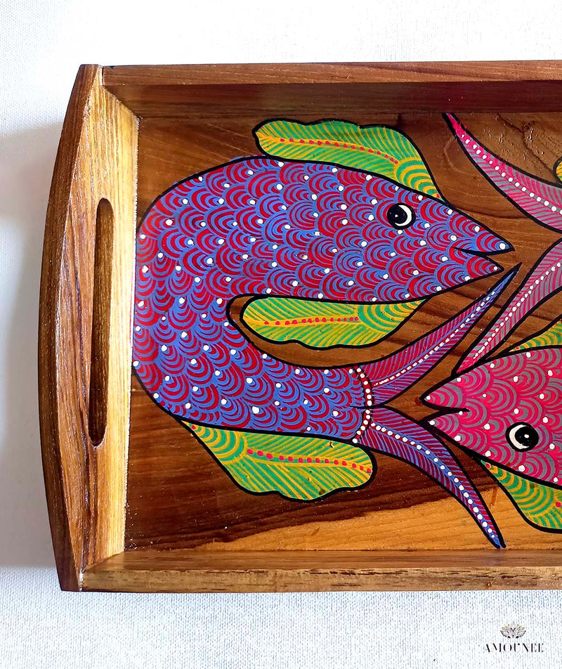 GOND PAINTING WOODEN TRAYS