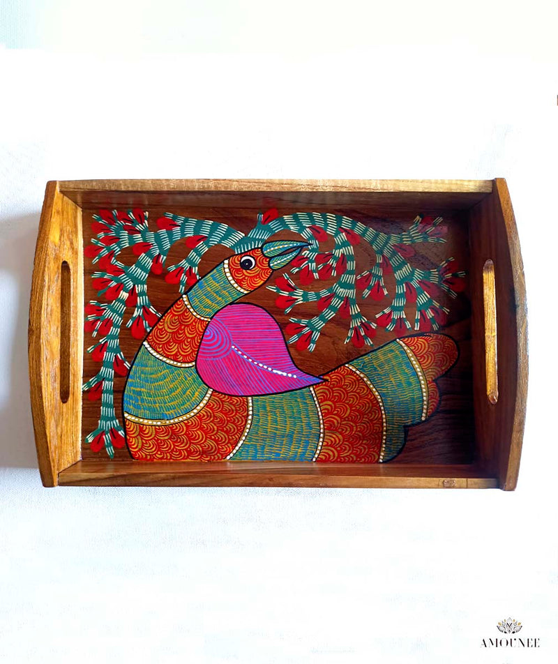 GOND PAINTING WOODEN TRAYS