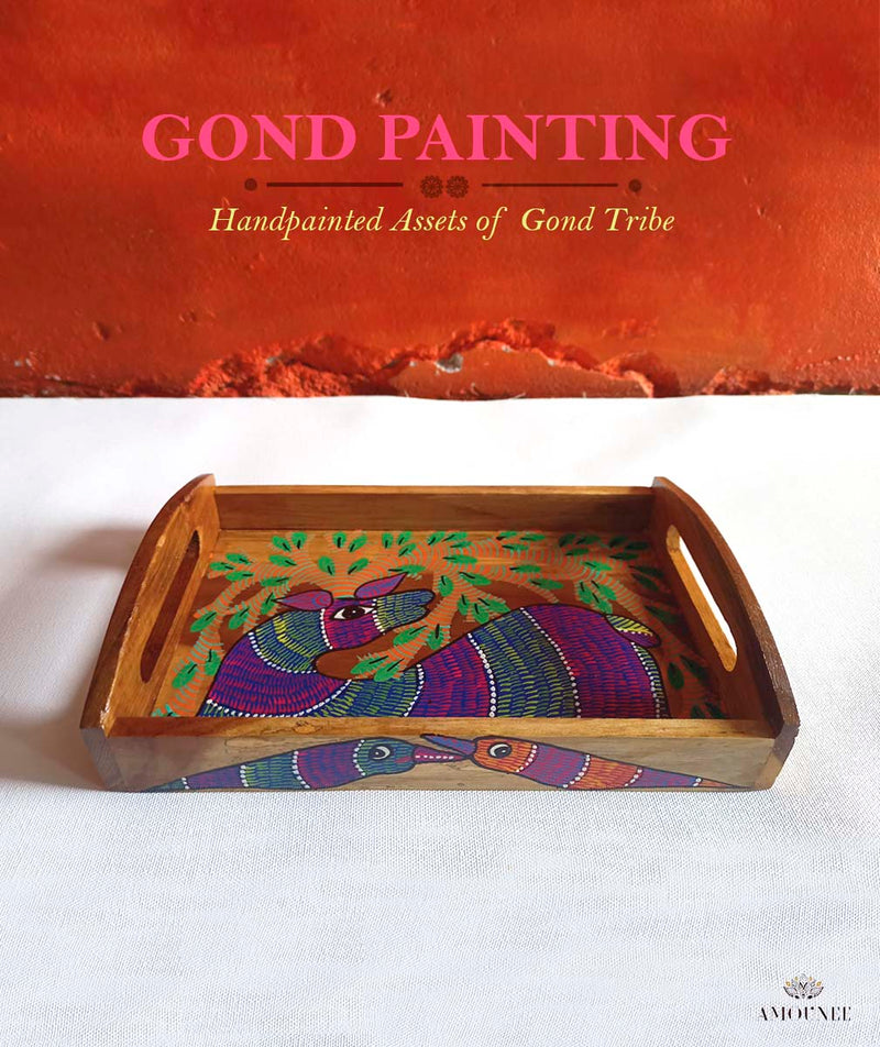 GOND PAINTING WOODEN TRAYS