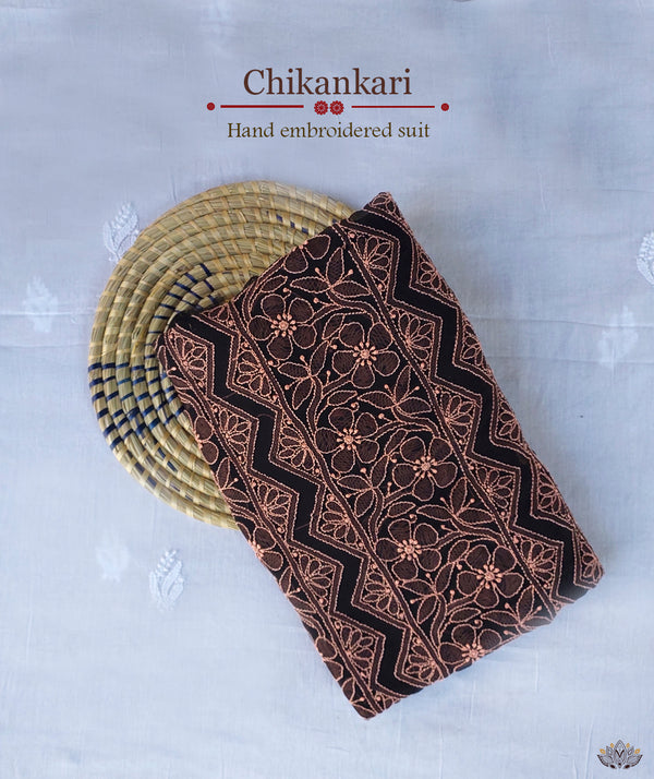 Chikankari Hand Embroidered Suit Piece