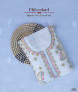 Chikankari Hand Embroidered Suit Piece