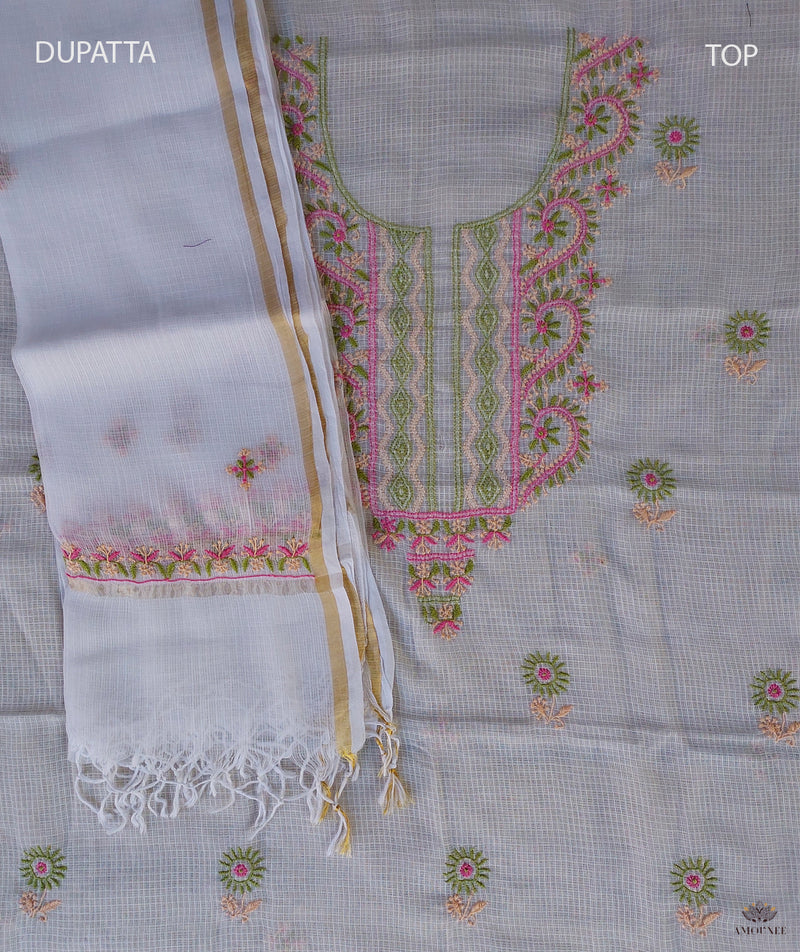 Chikankari Hand Embroidered Suit Piece