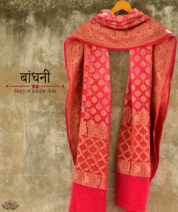 Bandhani  Silk Dupatta