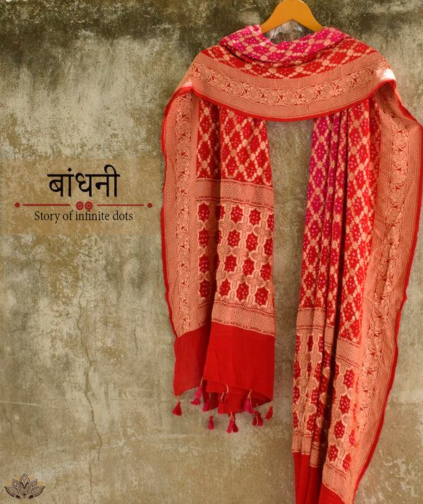 Bandhani  Silk Dupatta