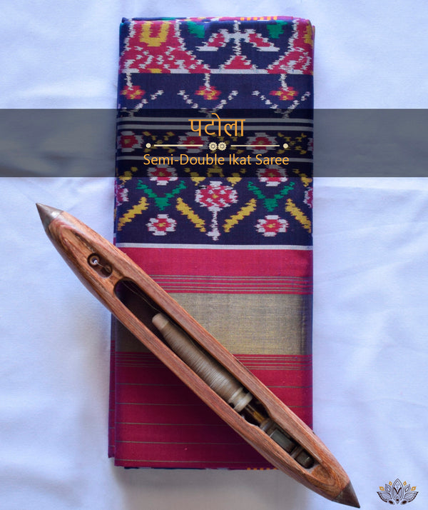 Semi Double Ikat Patola Sarees