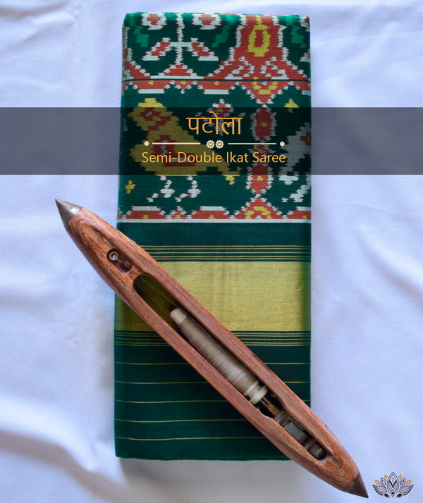 Semi Double Ikat Patola Sarees
