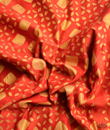 Applique HandStiched Chanderi Saree