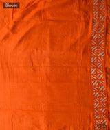 Applique HandStiched Chanderi Saree