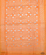 Applique HandStiched Chanderi Saree