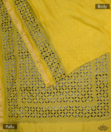 Applique HandStiched Chanderi Saree