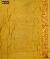 Applique HandStiched Chanderi Saree