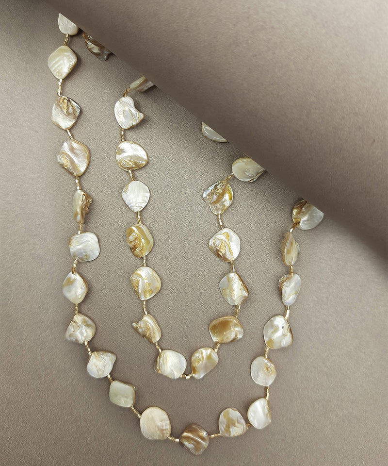 WHE Sea Secrets 'Pebble' Mother of Pearl Necklace