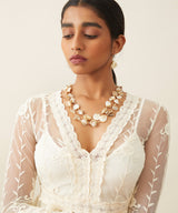 WHE Sea Secrets 'Pebble' Mother of Pearl Necklace