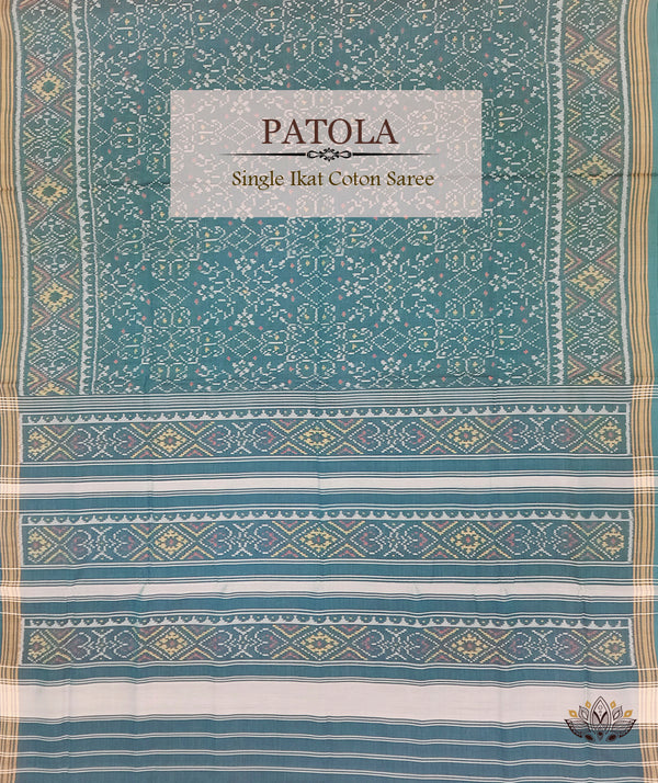 Cotton Single Ikat Patola Saree