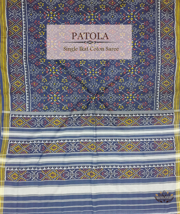 Cotton Single Ikat Patola Saree
