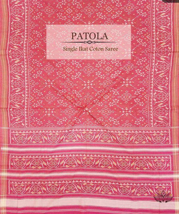 Cotton Single Ikat Patola Saree