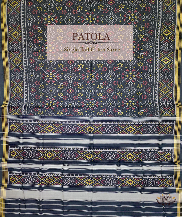Cotton Single Ikat Patola Saree