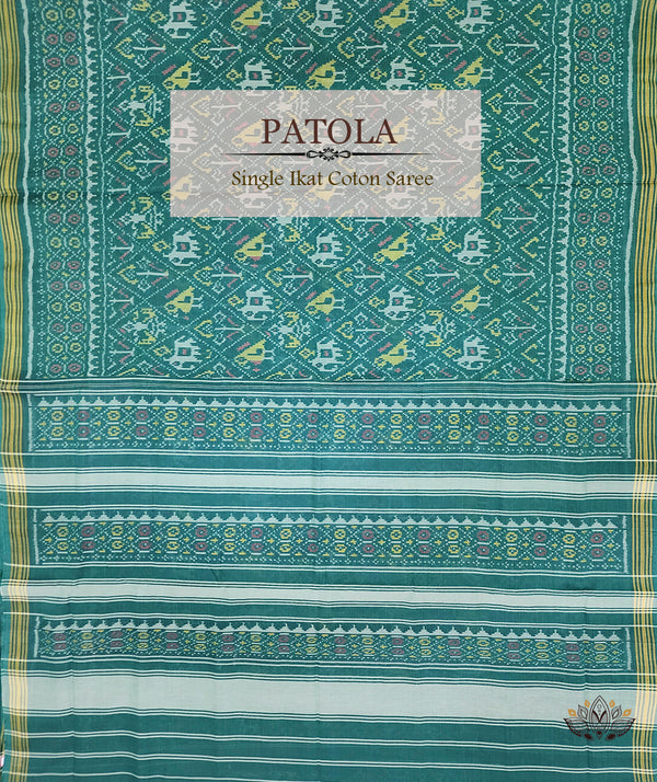 Cotton Single Ikat Patola Saree