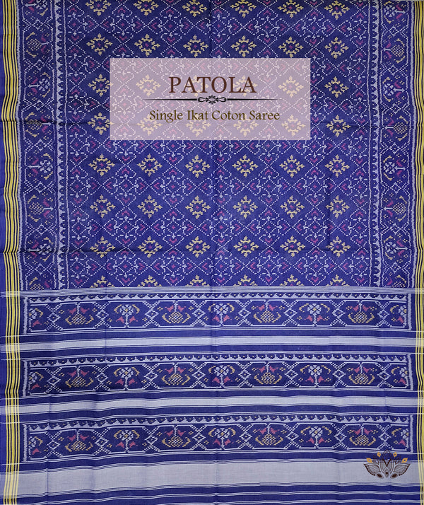 Cotton Single Ikat Patola Saree