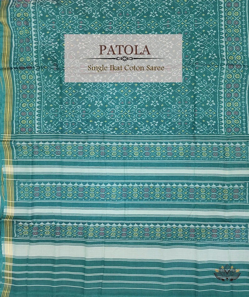 Cotton Single Ikat Patola Saree