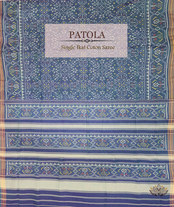 Cotton Single Ikat Patola Saree