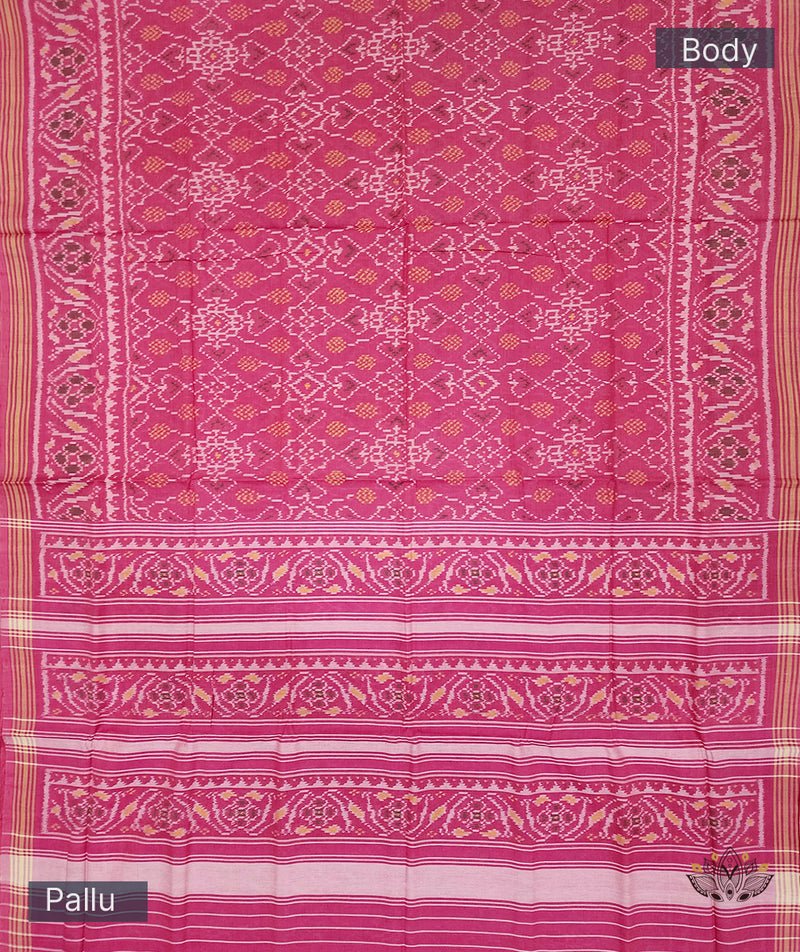 Cotton Single Ikat Patola Saree