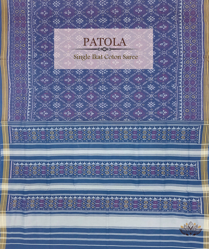 Cotton Single Ikat Patola Saree