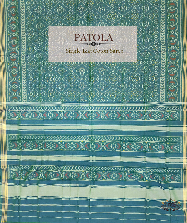 Cotton Single Ikat Patola Saree
