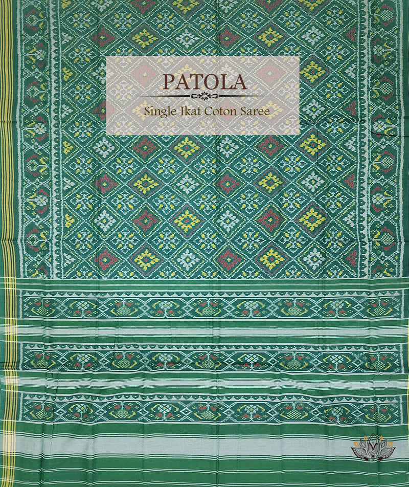 Cotton Single Ikat Patola Saree