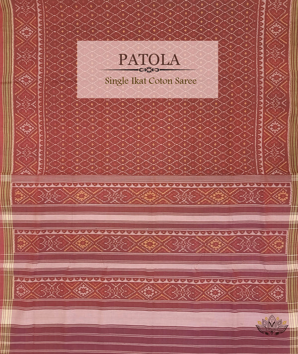 Cotton Single Ikat Patola Saree